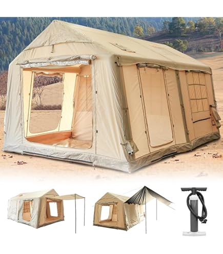 インフレータブルテント エアーテントテント 4人用 ロッジテント 楽天市場】アウトドア テント インフレータブルテント エアー